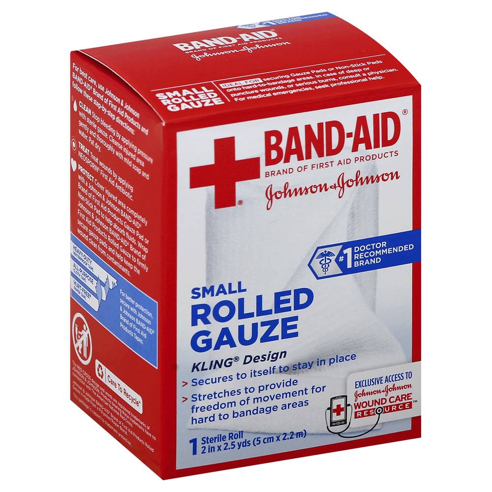 Band-Aid 2.5 Yd Small Rolled Gauze (3 oz)