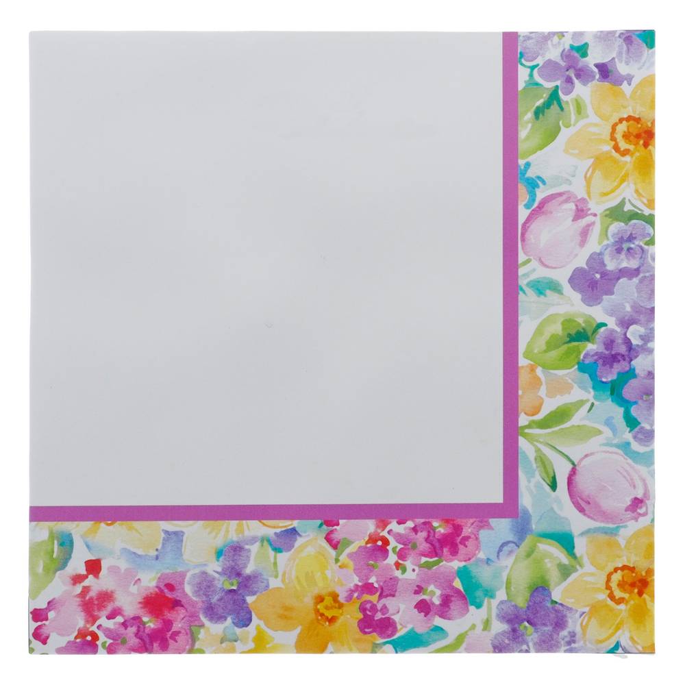 Serviettes dans table florales, 48pc