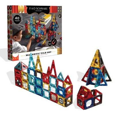 FAO Schwarz Magnetic Tile Set (40 ct)