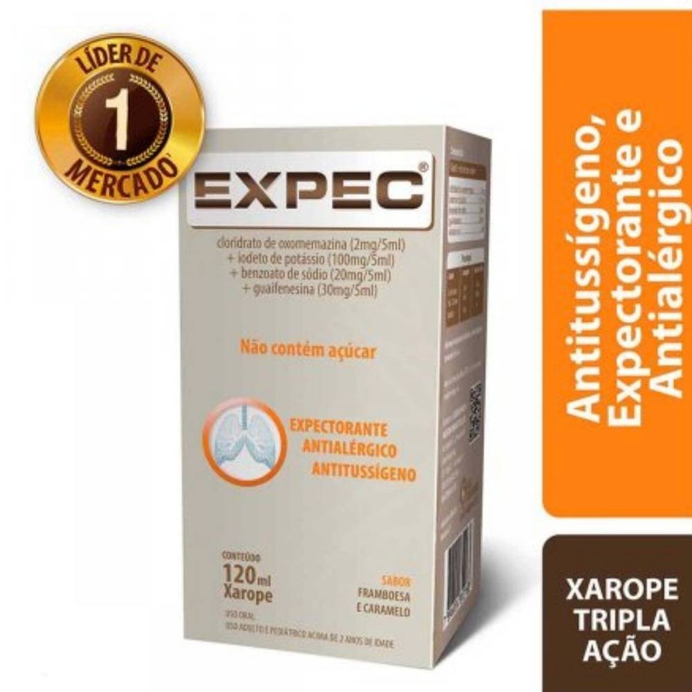 Legrand · Xarope expec sabor framboesa e caramelo (120 g)