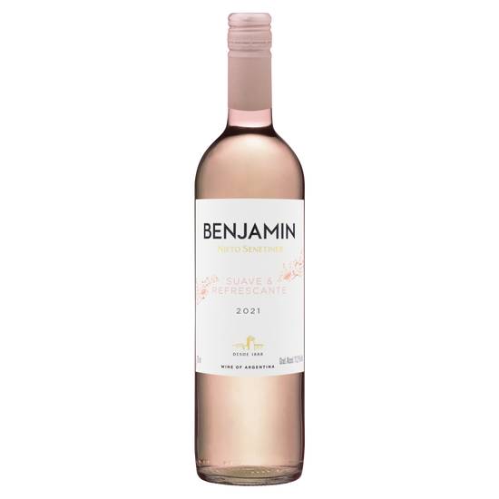 Nieto senetiner vinho argentino benjamin rosé suave (750 ml)