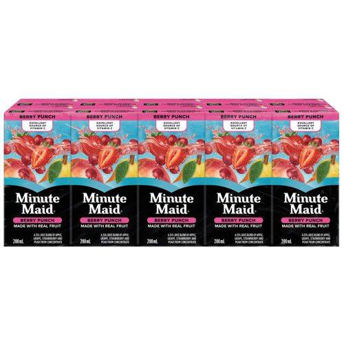 Minute maid punch aux baies (10 x 200 ml) - berry punch (10x200ml)