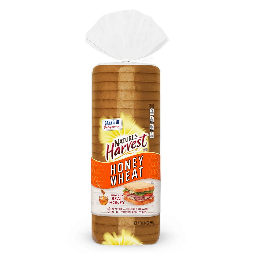 Nature's Harvest Honey Wheat Bread (20 oz)