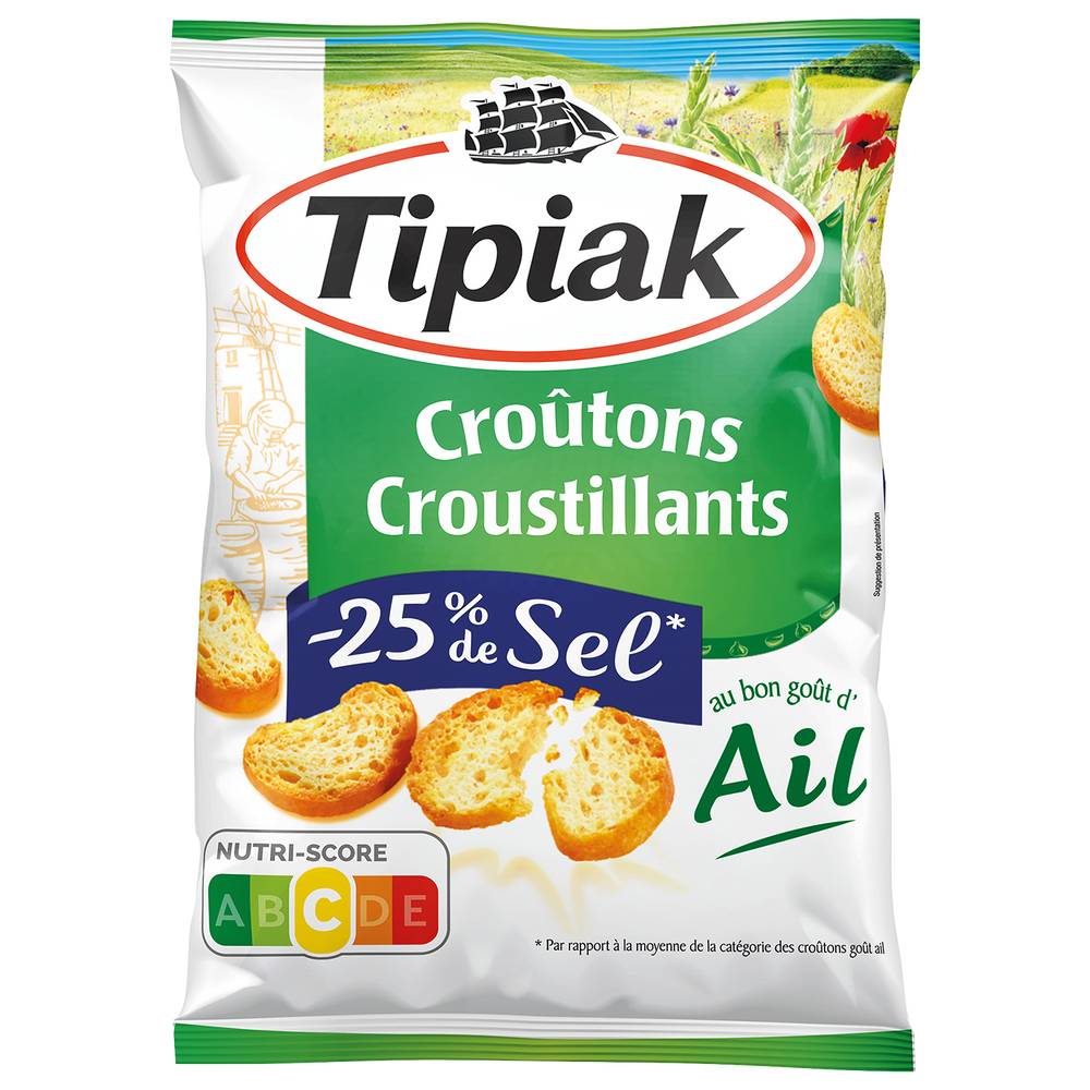 Tipiak - Croûtons ail croustillants (80g)