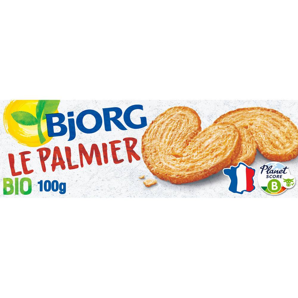 Bjorg - Biscuit le palmier au blé complet sans huile de palme bio