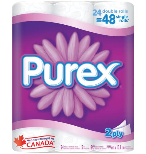 Purex 2Ply Soft & Thick Toilet Paper (24 ct)