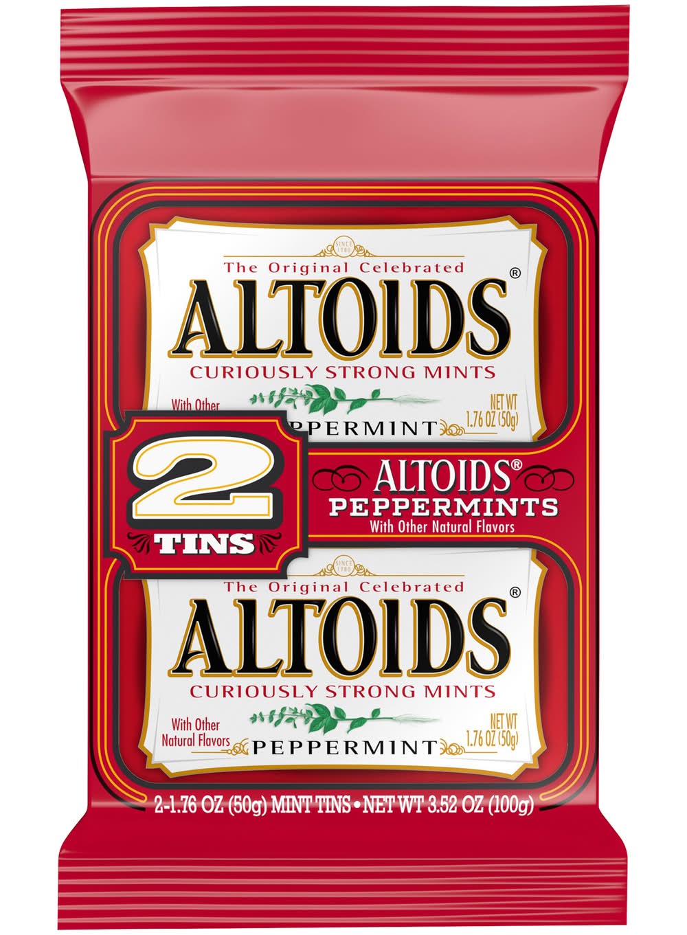 Altoids Curiously Strong Peppermint Sugar Mints (1.76 oz, 2 ct)