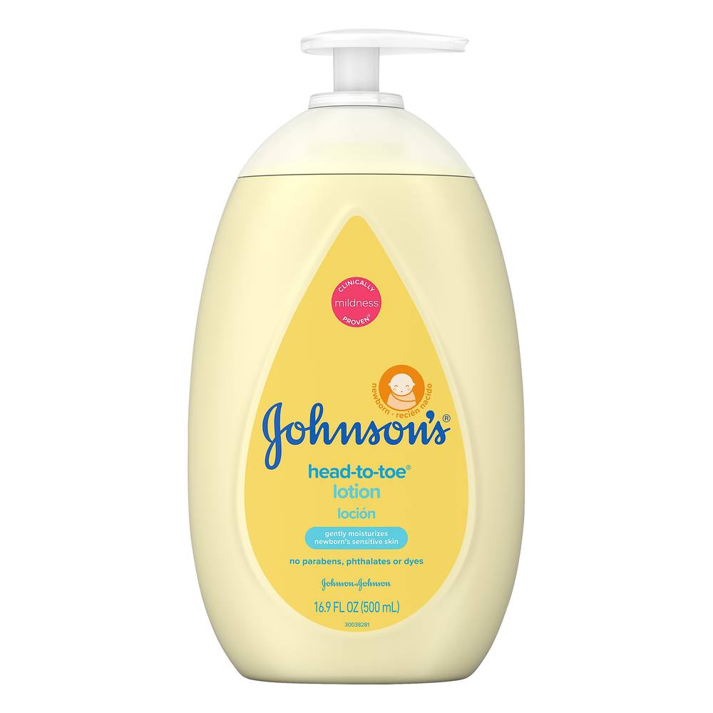 Johnson's Head To Toe Moisturizing Baby Body Lotion (1.11 lbs)