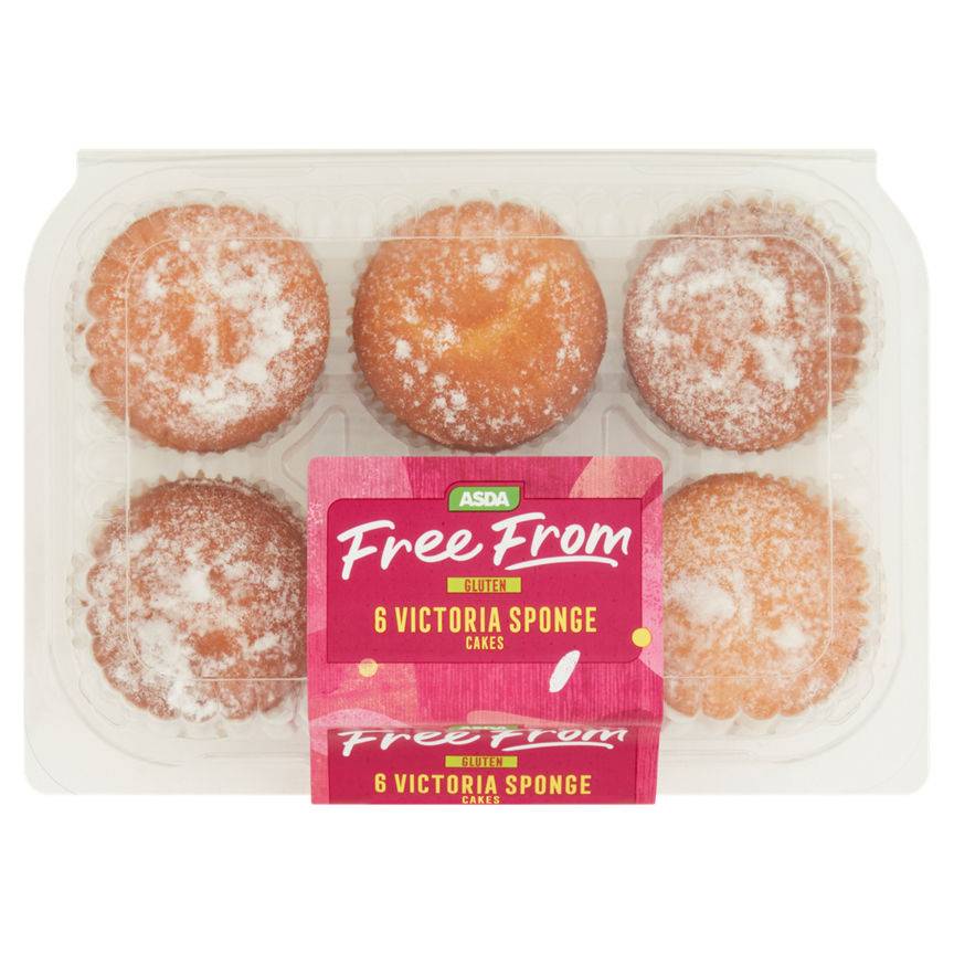 ASDA Free From Victoria Sponge Cakes (6 pack)