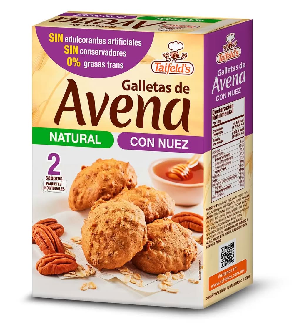 Taifeld's · Galleta horneadas de avena con semillas de girasol y linaza (250 g)