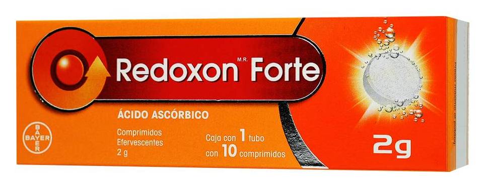 Redoxon Forte · Ácido ascórbico comprimidos efervescentes 2 g (10 un)