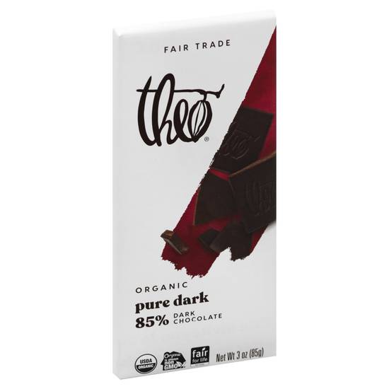 Theo Organic 85% Pure Dark Chocolate Bar (3 oz)