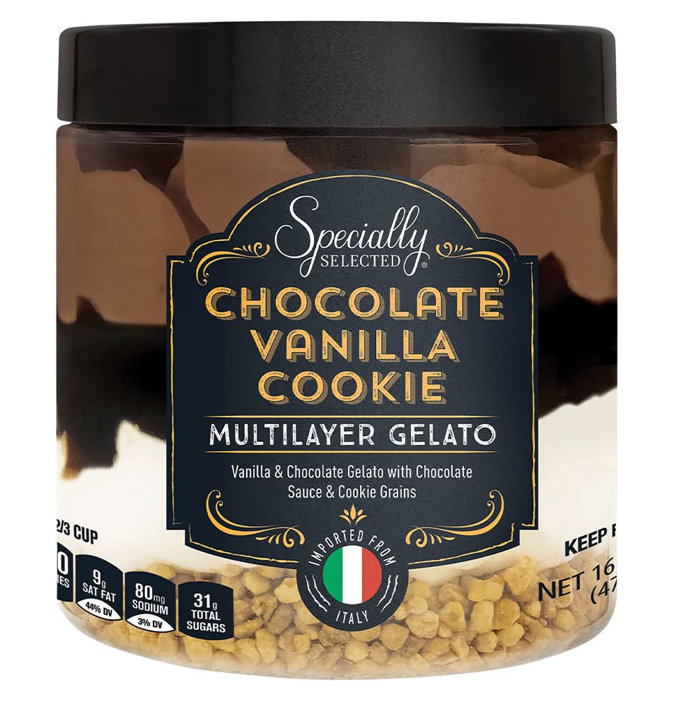 Specially Selected Vanilla Fudge Cookie Gelato
