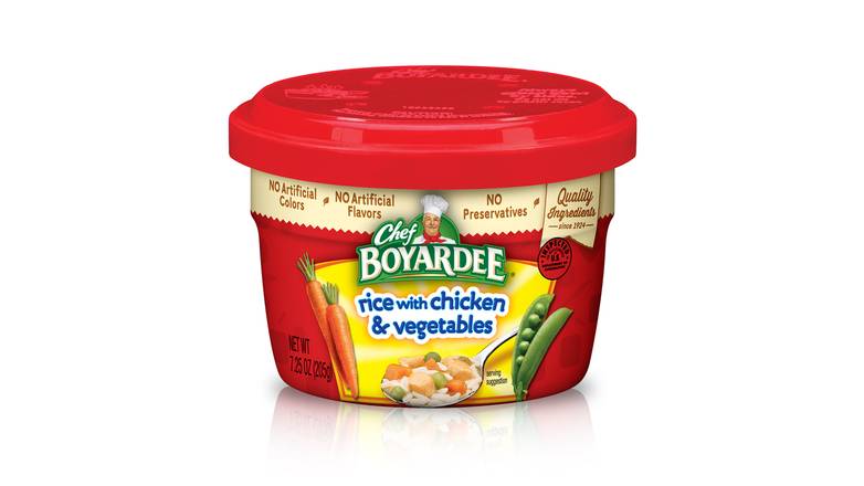 Chef Boyardee Rice with Chicken & vegetables