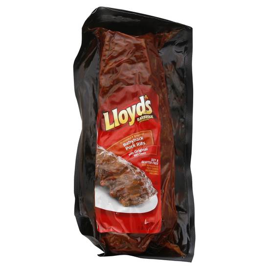 Lloyd's Barbeque Seasoned & Smoked Babyback Pork Ribs (21 oz)