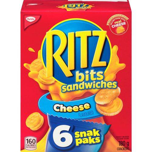 Ritz snak paks de mini sandwiches au fromage (180 g) - bits sandwiches cheese (180 g)