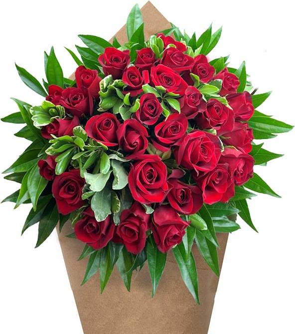 Bloom Haus™ 30 Plus Rose Bouquet - Red