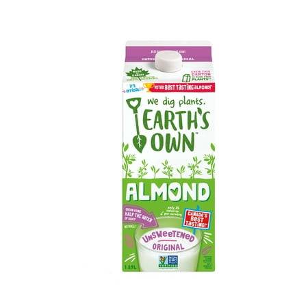 Earth’s Own Unsweetened Original Almond Milk (1.89 L)