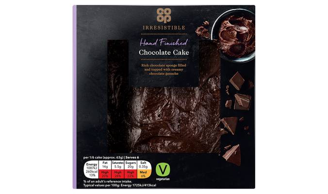 Co-op Irresistible Hand Finished Chocolate Cake