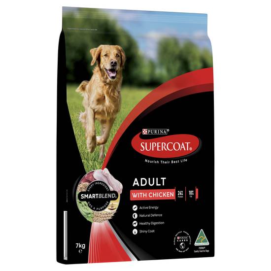 Supercoat Adult With Chicken Dry Dog Food 7kg