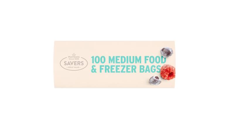 Morrisons Savers Small Food/Freezer Bags 100pk
