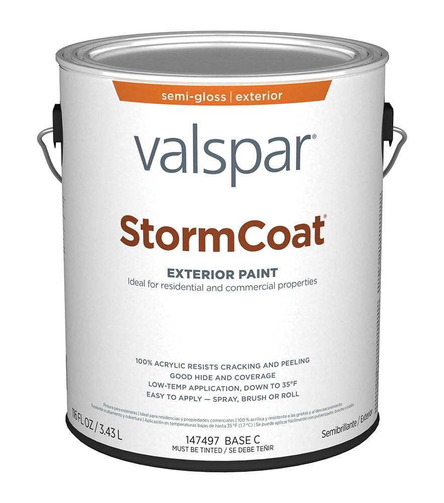 Valspar Storm Coat Semi-gloss Neutral Tintable Latex Exterior ( 1-gallon ) | 007.0147497.007