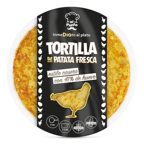 Tortilla de Patata Fresca al Punto Bandeja (600 g)