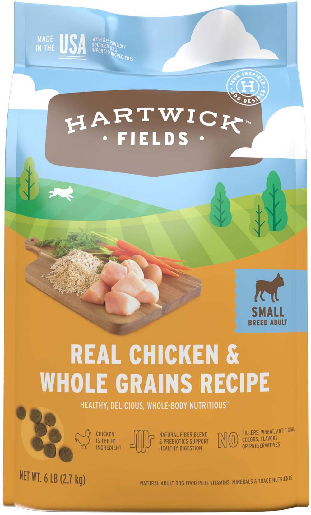 Hartwick Fields Real Chicken & Whole Grains Recipe Small Breed Adult Dog Food (6 lbs)