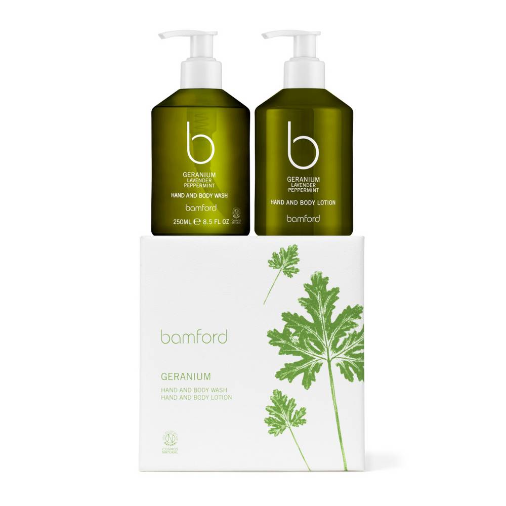 Bamford Geranium Duo Gift Set