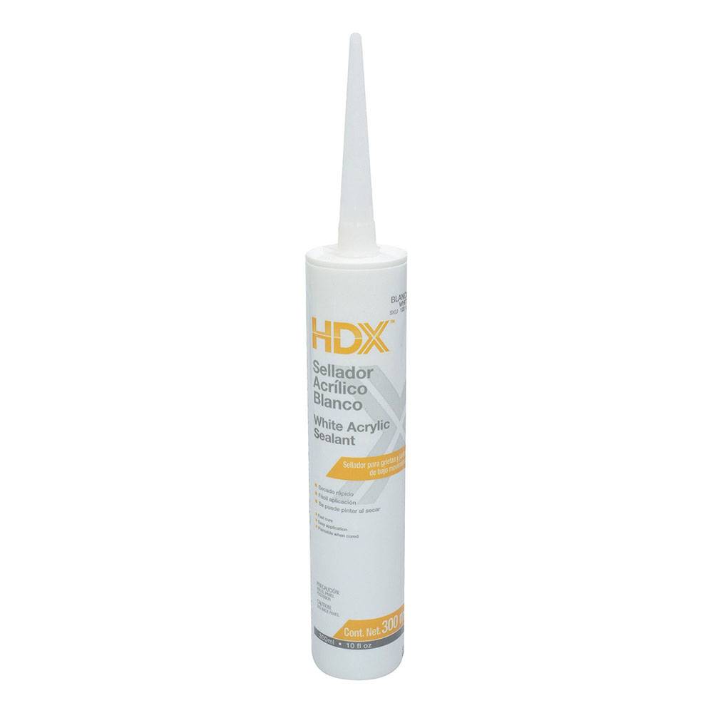 Hdx sellador acrílico blanco (tubo 300 ml)