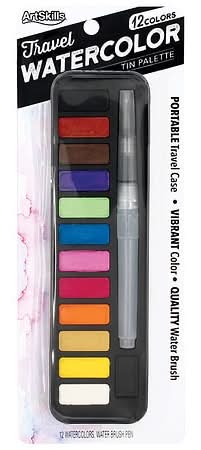 ArtSkills Travel Watercolor Tin Palette