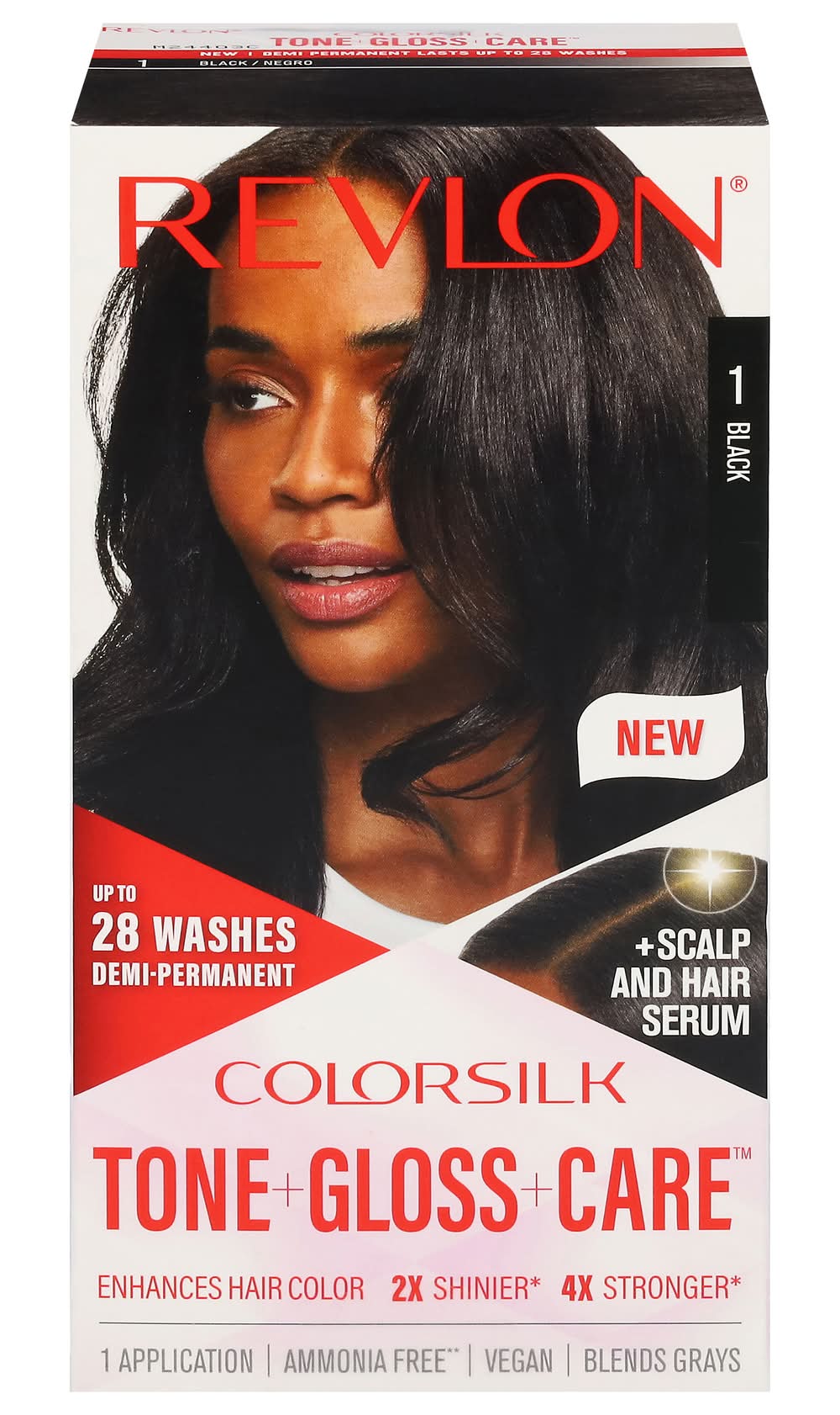 Revlon Colorsilk Tone Gloss Care, 1 Black