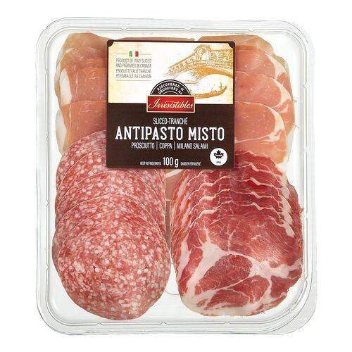 Irresistibles antipasto misto tranché (100g) - antipasto misto sliced (100 g)