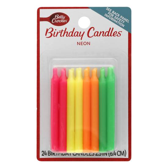 Betty Crocker Neon Birthday Candles