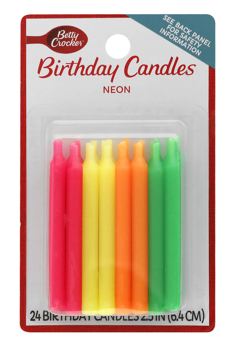 Betty Crocker Neon Birthday Candles (1.3 oz)