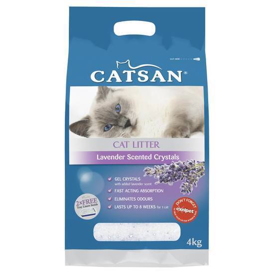 Catsan Crystals Cat Litter Lavender Scented 4kg