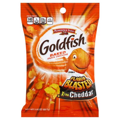 Peppridge Farm Flavor Blasted Goldfish Extra Cheddar 2.45oz