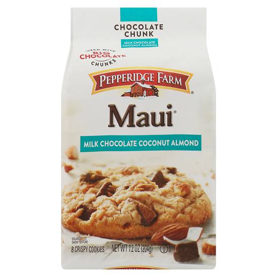 Pepperidge Farm Maui Crispy Milk Chocolate Coconut Almond Cookies