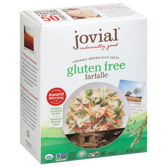 Gluten Free Farfalle Pasta Jovial 12 oz