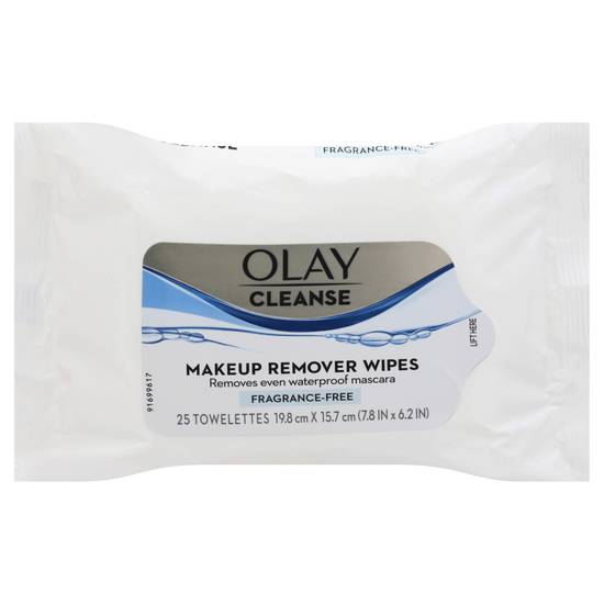 Olay Cleanse Makeup Remover Wipes Fragrance Free (25 ct)
