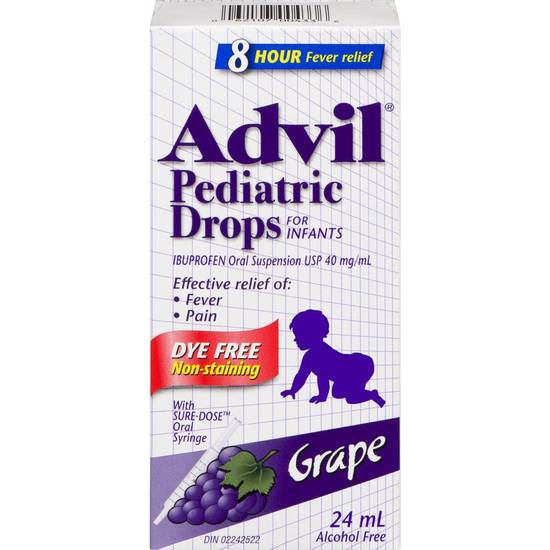 Advil Pediatric Drops, Grape (24 ml)