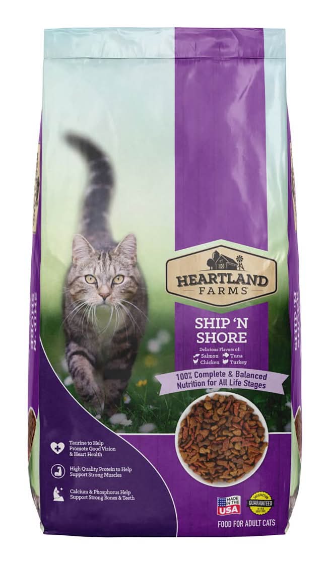 Heartland Farmss Ship 'N Shore Dry Cat Food 2.8 Lb