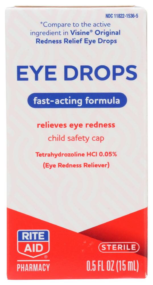 Rite Aid Eye Care Sterile Eye Drops - 0.5 fl oz