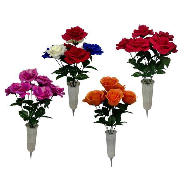20.5" Memorial Day Floral with Cone Stake