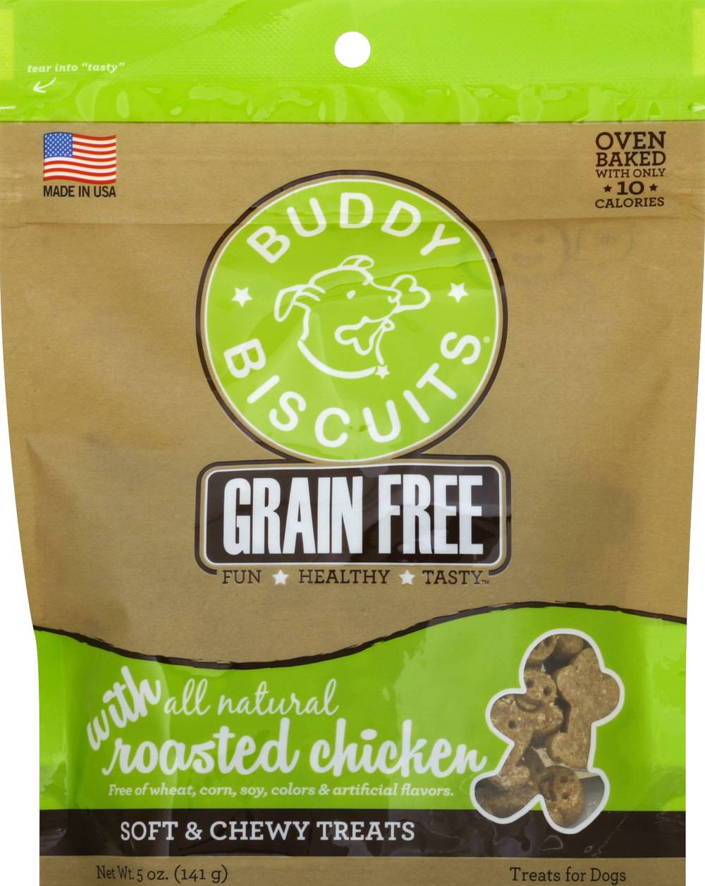 Buddy Biscuits Grain Free Roasted Chicken Dog Chews (5 oz)