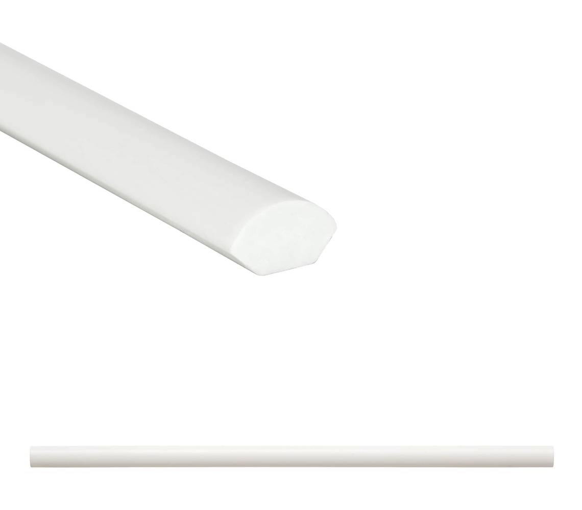 allen + roth Bright White Matte 1/2-in x 12-in Matte Composite Jolly Tile | SL700-42L