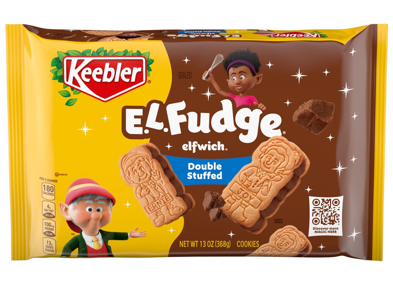 Keebler E.l. Fudge Double Stuffed Elfwich Cookies (13 oz)