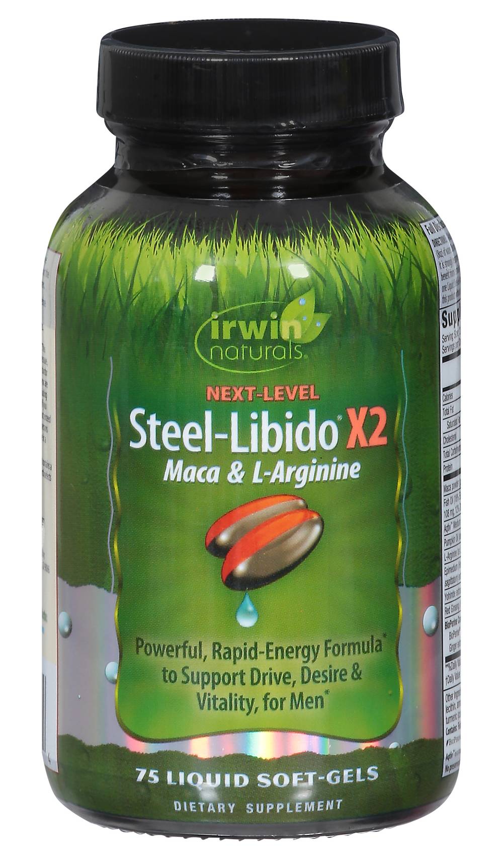 Irwin Naturals Next Level Steel Libido X2 Liquid Softgels (75 ct)
