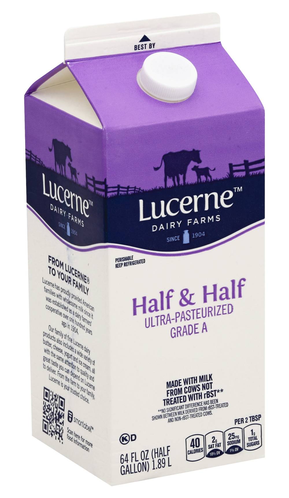 Lucerne Half & Half Ultra-Pasteurized (64 fl oz)