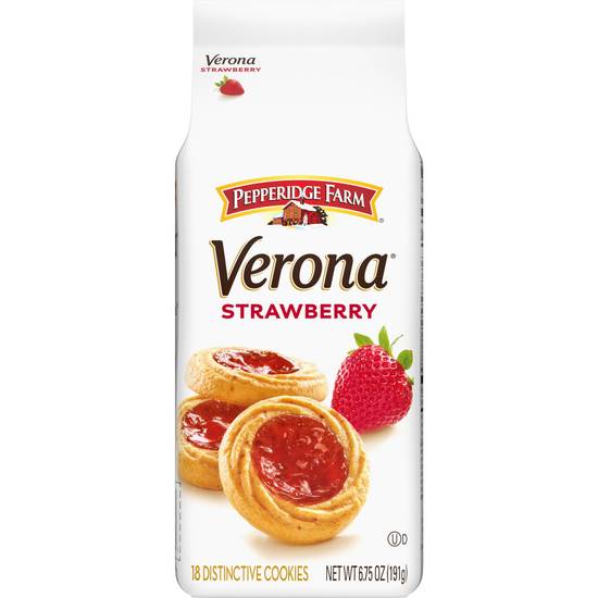 Pepperidge Farm Verona Thumbprint Cookies Bag - Strawberry, 6.75 oz